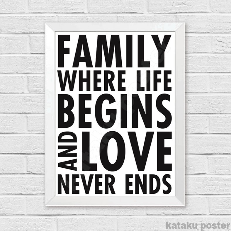 Home Decor Inspiratif - FAMILY #1 - Pigura Dekorasi Dinding Rumah