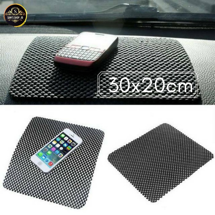 Taplak Karet Karpet Dashboard Mobil Anti Slip Ukuran 20x30cm