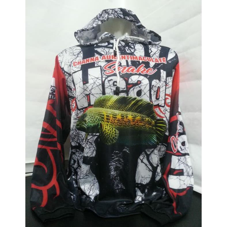 kaos jersey mancing bertopi-baju kaos mancing bertopi GABUS SNAKE HEAD 760 -gallspt