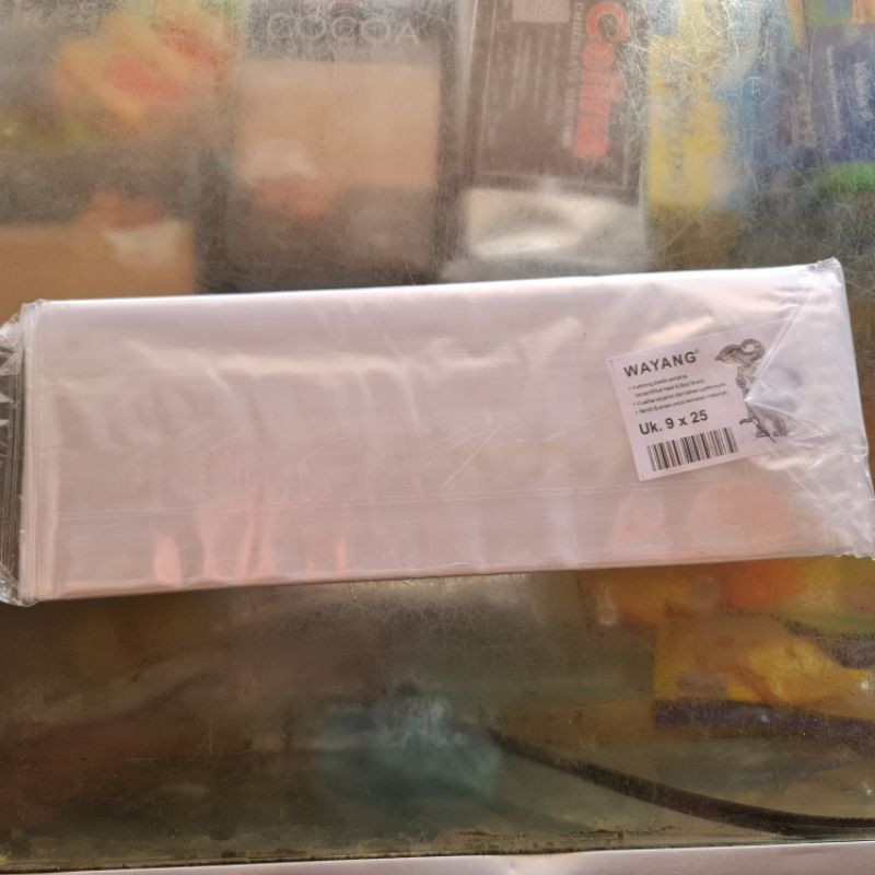Plastik bening PP WAYANG 9X25 9x20 9x15