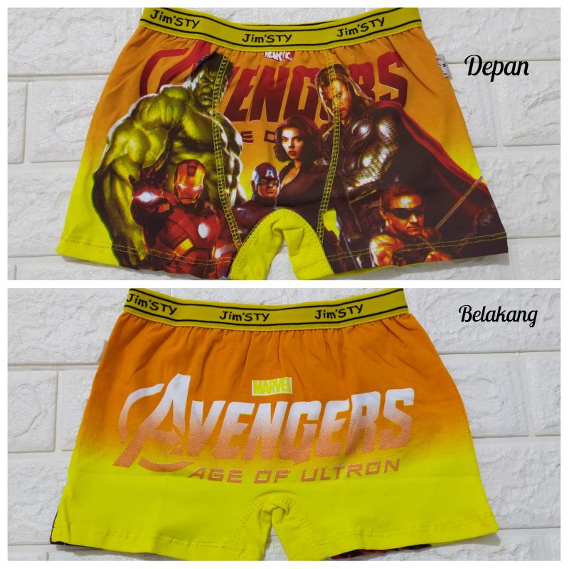 (PREMIUM) Boxer Anak Cowo Motif Karakter