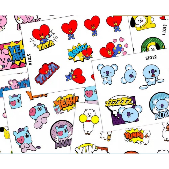 

LPS STIKER BT21 UNTUK HP / LAPTOP / KOPER /MOTOR - Tata