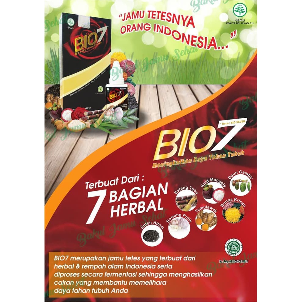 BIO + JAMU + JAMU TETES + BIO7 + BIO 7 + BIO SEVEN - ju024