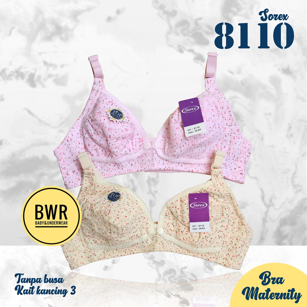 Bra Sorex 8110 Menyusui | Bh Kancing Depan Buka Ibu Hamil Bunting Maternity Bra - Bwr