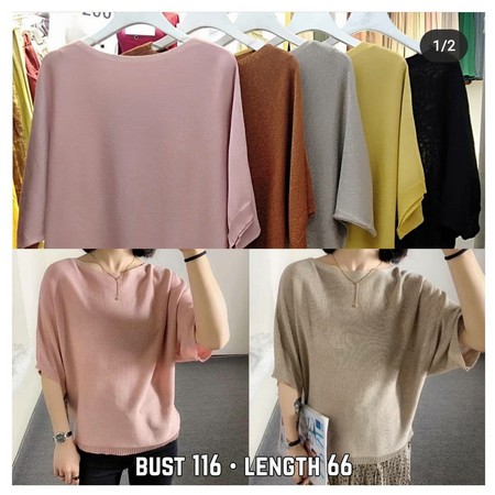 Blouse Rajut Glitters Import Bangkok