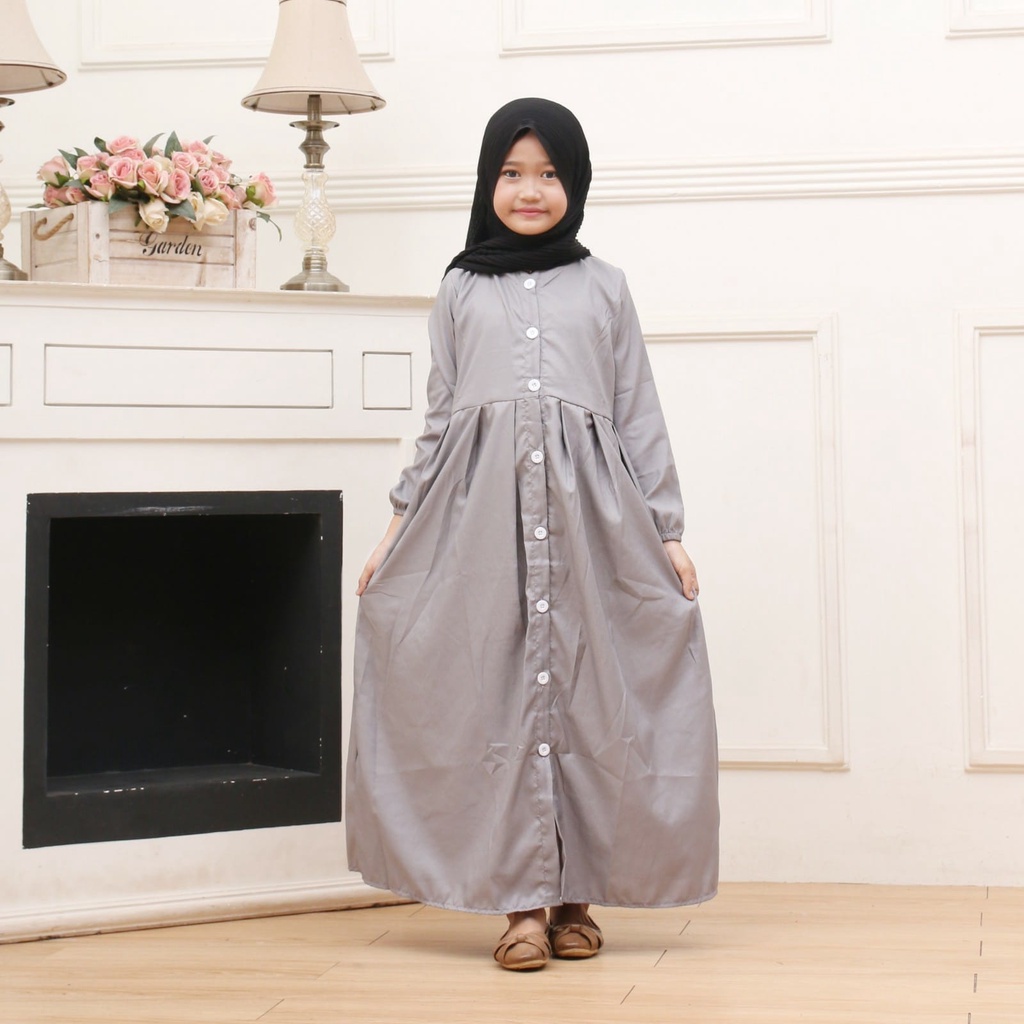 GAMIS ANAK GAMIS ANAK TANGGUNG GAMIS ANAK PEREMPUAN TERBARU FULL KANCING UMUR 7-8-9-10-11-12 TAHUN