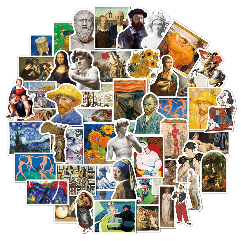 

Famous Paintings Sticker Pack (50pcs)