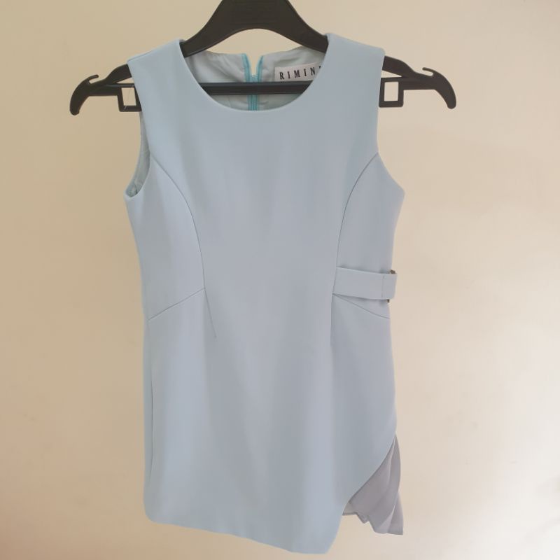 DRESS BIRU LAUT FROZEN RIMINI KIDS CANTIK