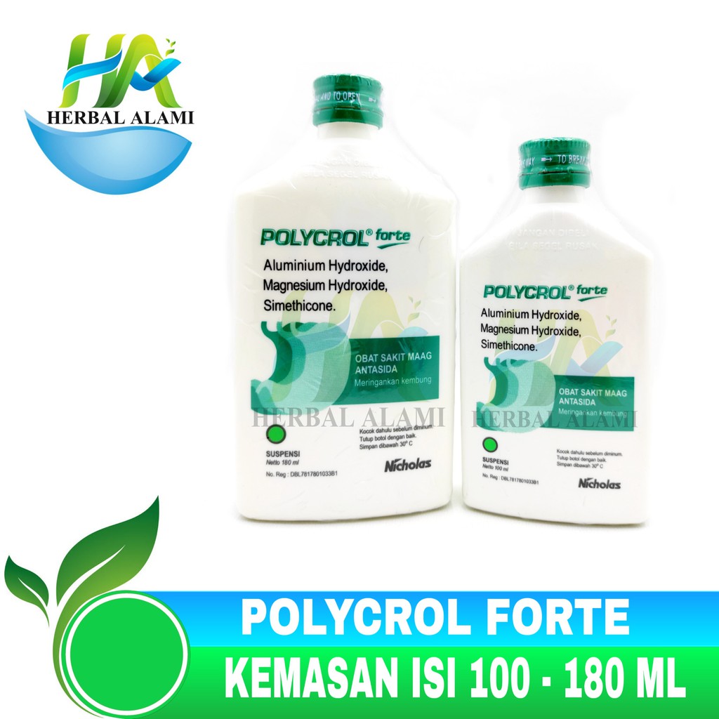 Polycrol Forte Suspensi Cair - Obat Sakit Maag &amp; Asam Lambung