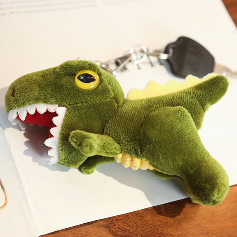 Timekey Gantungan Kunci Boneka Plush Dinosaurus Tyrannosaurus Mini 14cm A3D5