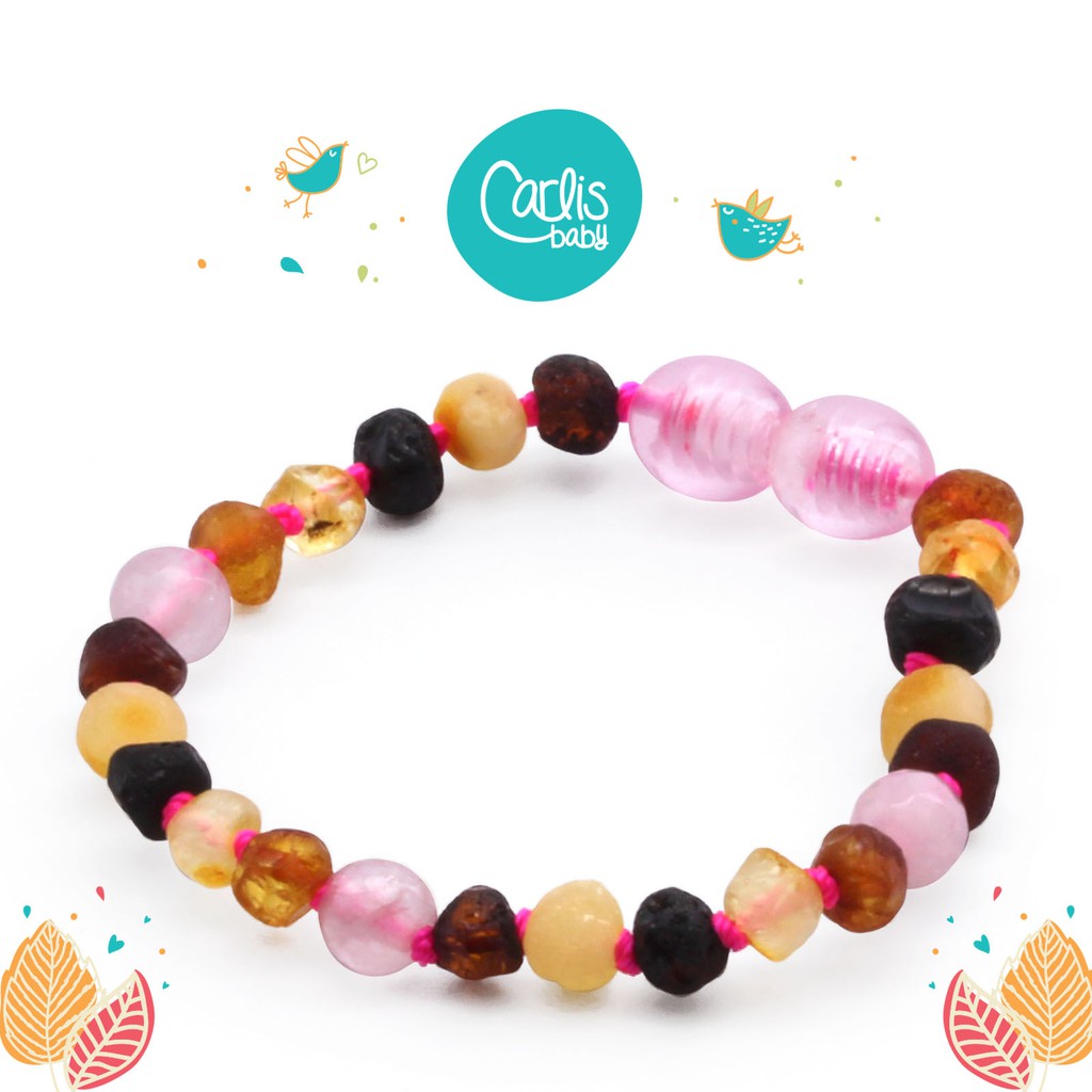 AG60-A Kalung dan Gelang Amber Tumbuh Gigi Bayi By Carlis Baby