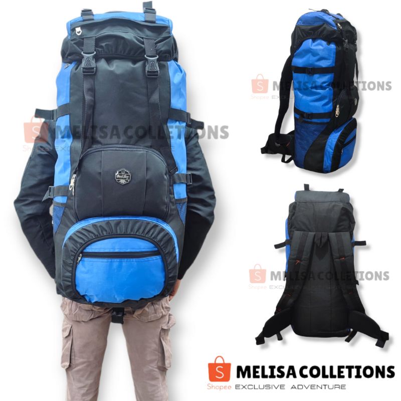 TAS RANSEL GUNUNG MURAH BESAR 75LITER GRATIS 1 TAS WAISTBAG/ Tas Gunung,Tas Mudik,Tas Traveling , Tas Kemping , Tas besar