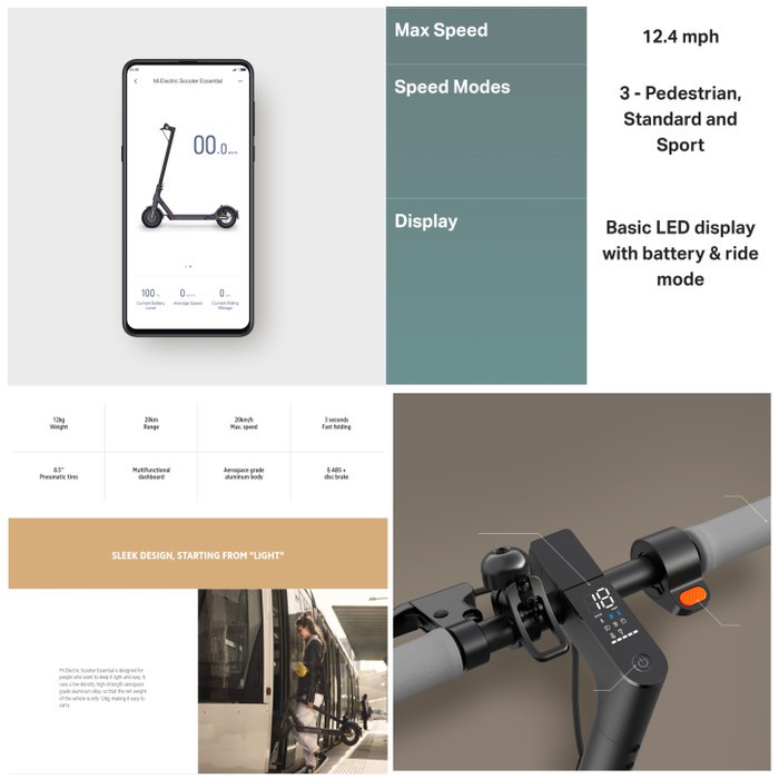Mijia Electric Scooter Essential Smart E-Scooter Skuter Listrik