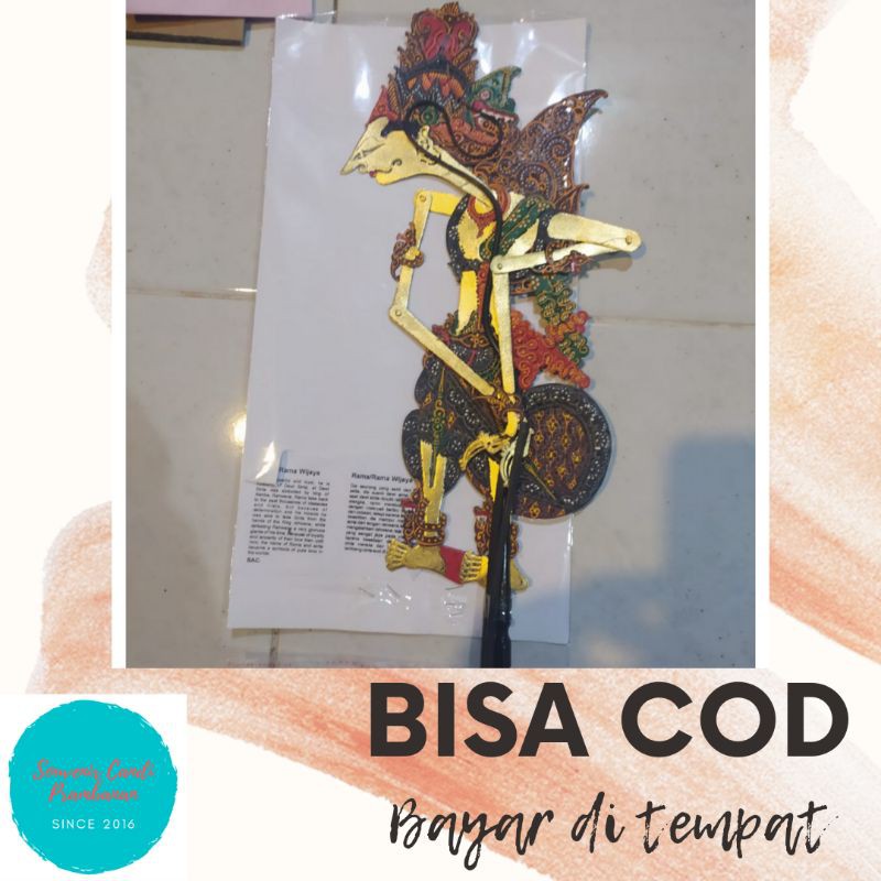 WAYANG KULIT RAMA CAPERAN SUPER HALUS UKURAN BESAR KUALITAS EKSPORT - OLEH OLEH BUAH TANGAN