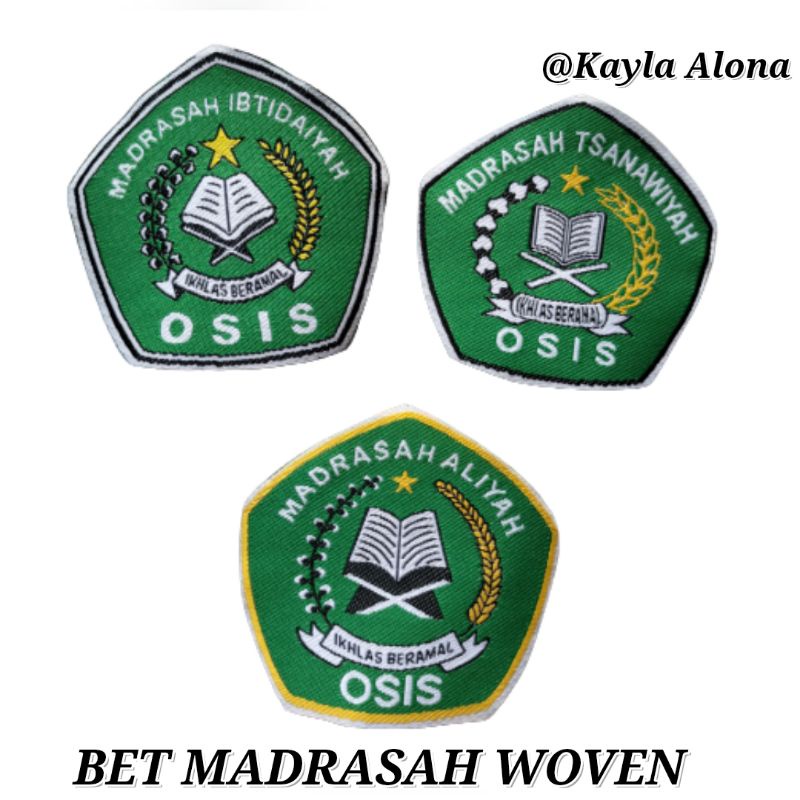 BET/BEDGE LOGO MADRASAH ( WOVEN )