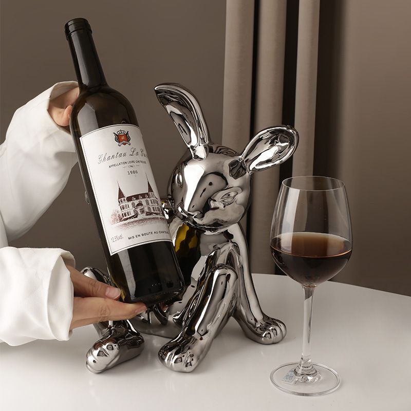 Rabbit Wine Rack Wine Cabinet  tempat wine
