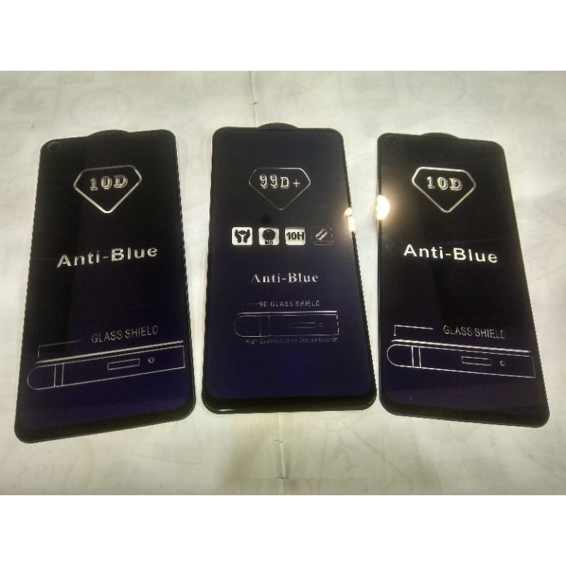 TEMPERED GLASS TG 10D BLUE LIGHT ANTI RADIASI REDMI NOTE 9