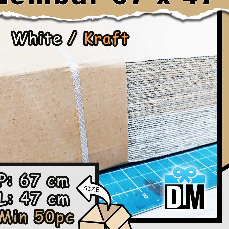Kejutan Minggu Ini Kardus Lembaran 67 x 47 cm Eflute White Craft Kraft Lembaran Kertas