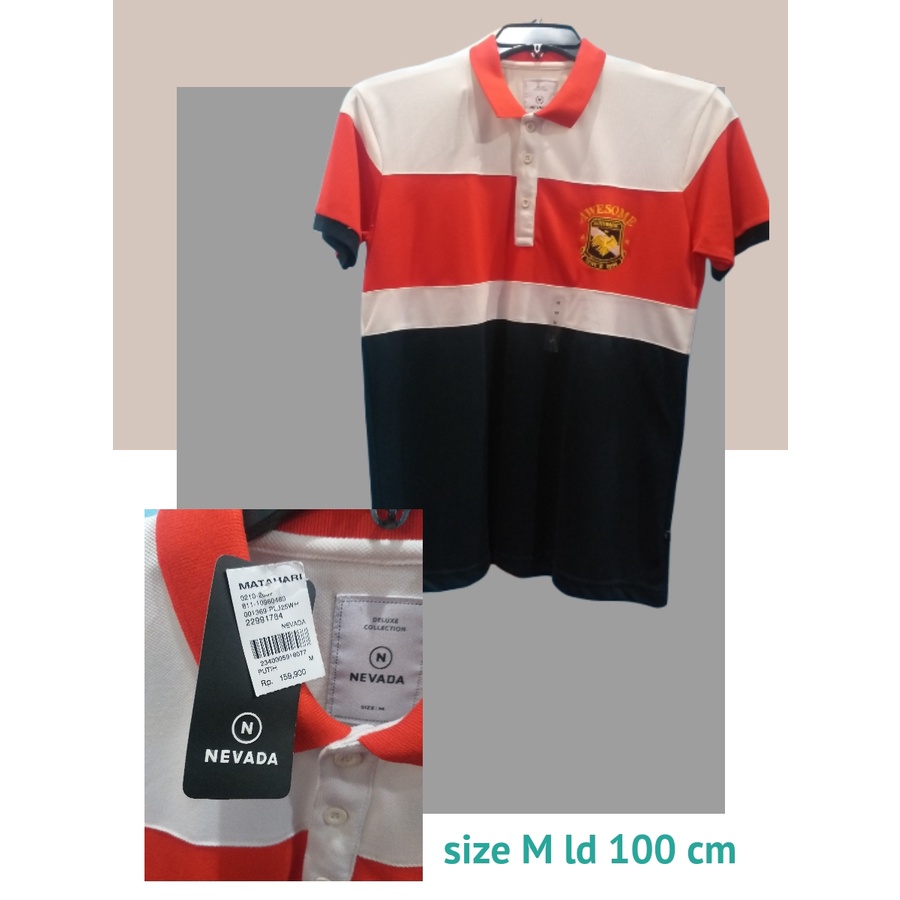 Kaos cowok nevada / kaos kerah cowok / kaos branded matahari / kaos polo nevada
