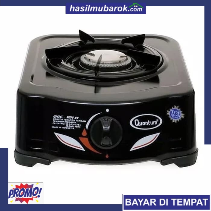 Promo Quantum QGC101R – Kompor Gas 1 Tungku stainless stel
