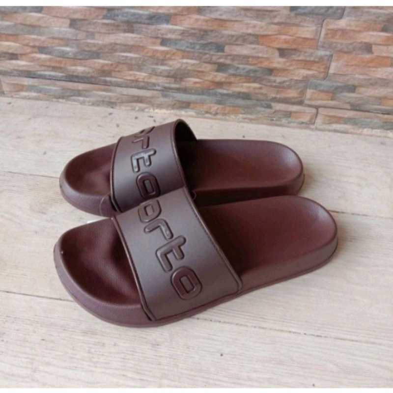 Sandal Pria Slip On Karet Pylon Ringan Tahan Air Size 30 - 44