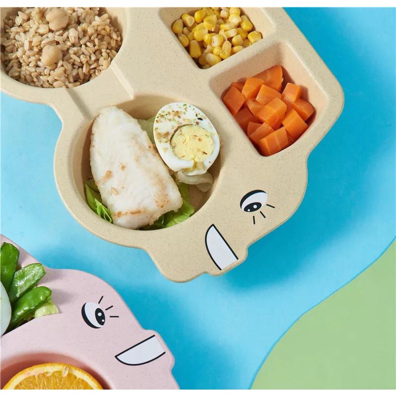 SET Tempat Makan Anak Gambar Bus Mobil Piring Makan Bayi Perlengkapan Makan Anak Lucu SET Tableware Anak Murah Import