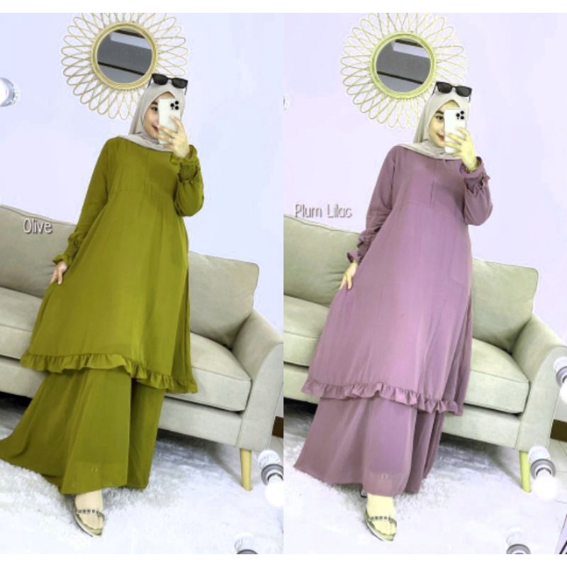GAMIS MALAYSIA/DENISA DRESS REMPEL CERUTI BABYDOLL NEW