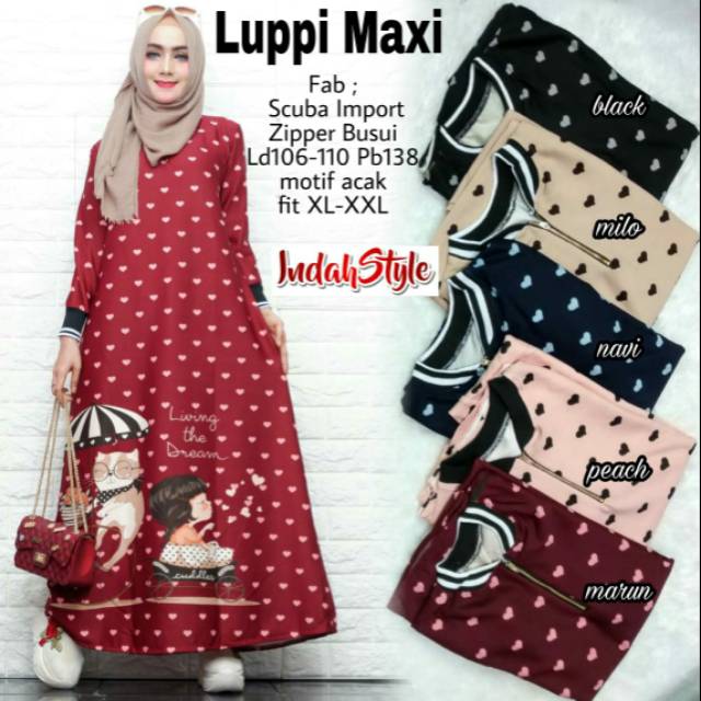 Gamis Lulli Maxi dan Chanel Fashion