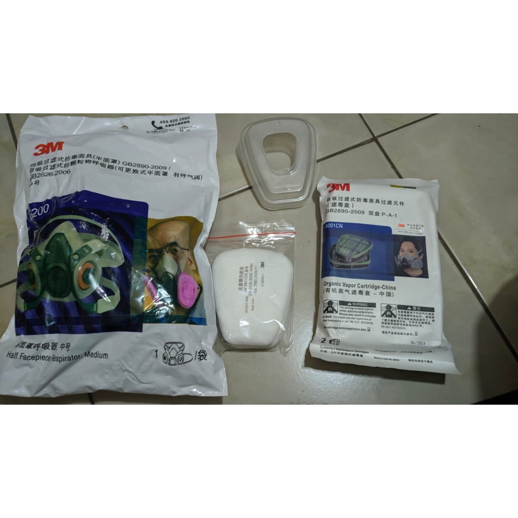 Masker / Respirator 3M 6200 Set