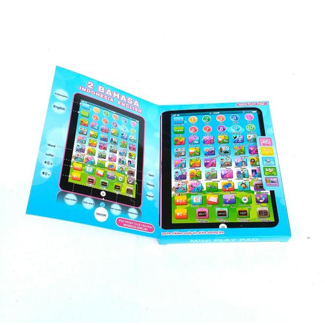 MAINAN EDUKASI MINI IPAD / PLAYPAD 2 BAHASA