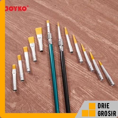 

Brush Kuas Cat Air Cat Minyak Lukis Acrylic Joyko BR-2 ISI 10 KEPALA KUAS