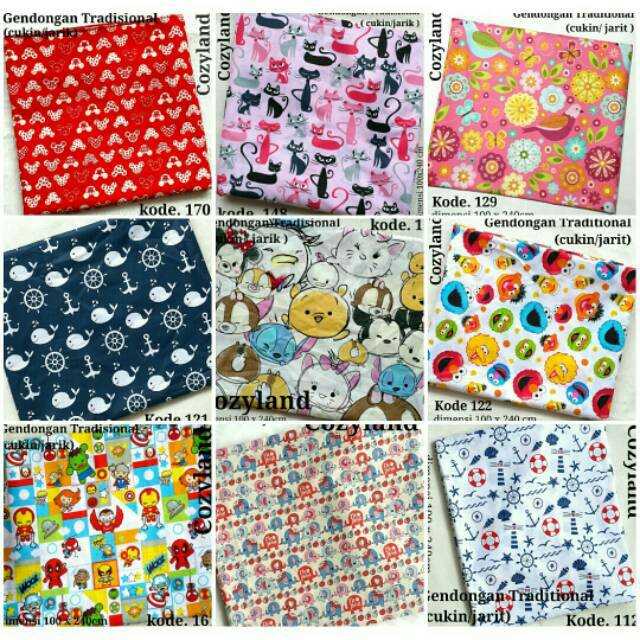 Gendongan traditional, cukin / jarit Cozyland