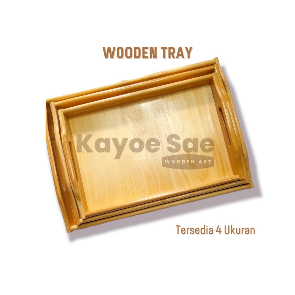 WOODEN TRAY / NAMPAN KAYU /  BAKI KAYU