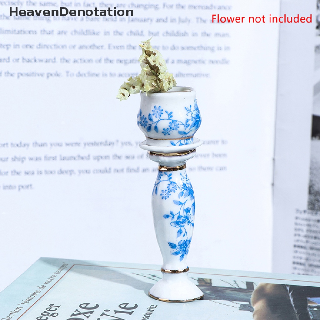 [HeavenDenotation] Dollhouse Miniature 1:12 DIY Garden Rome ceramics Flower Pot Exterior Decoration