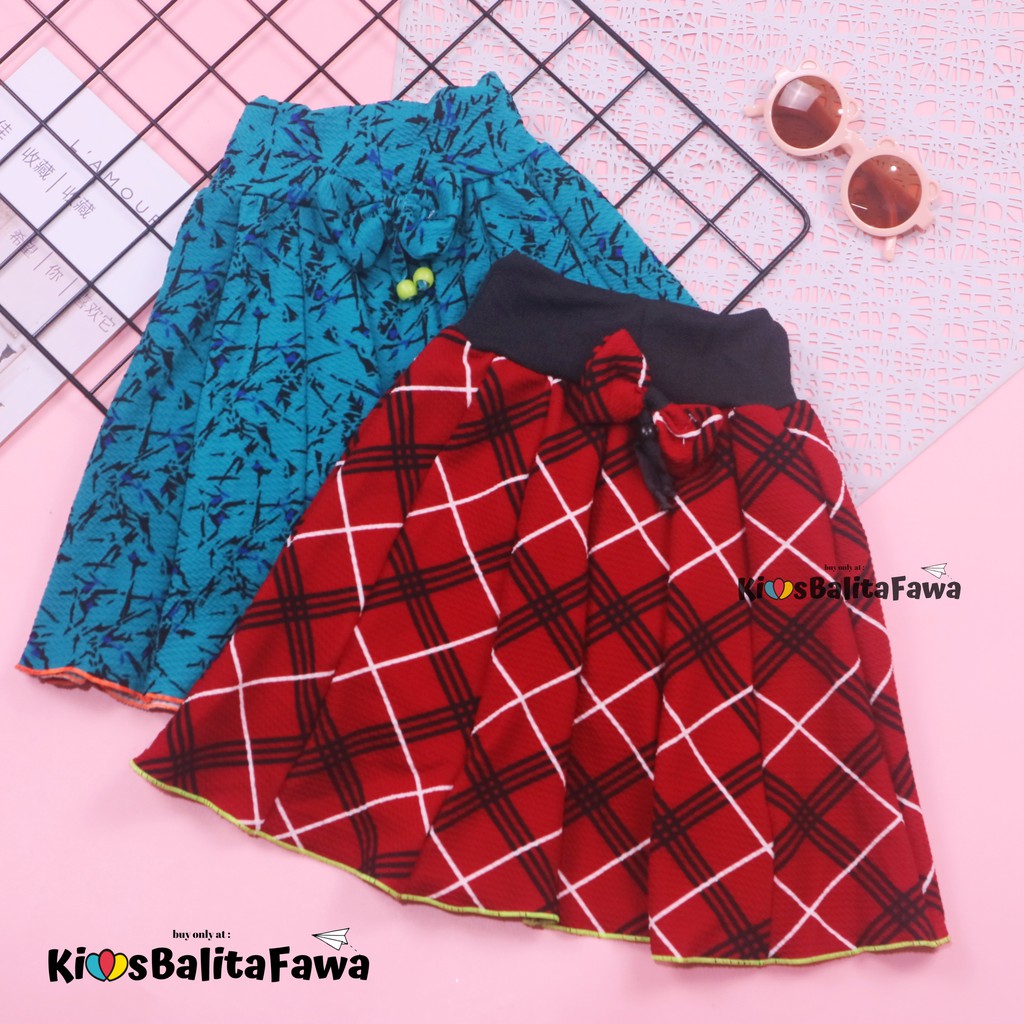 Rok Cassie uk. 3-4 Tahun / Rok Anak Perempuan Murah Skirt Pendek Polos Grosir Pakaian Fashion Import