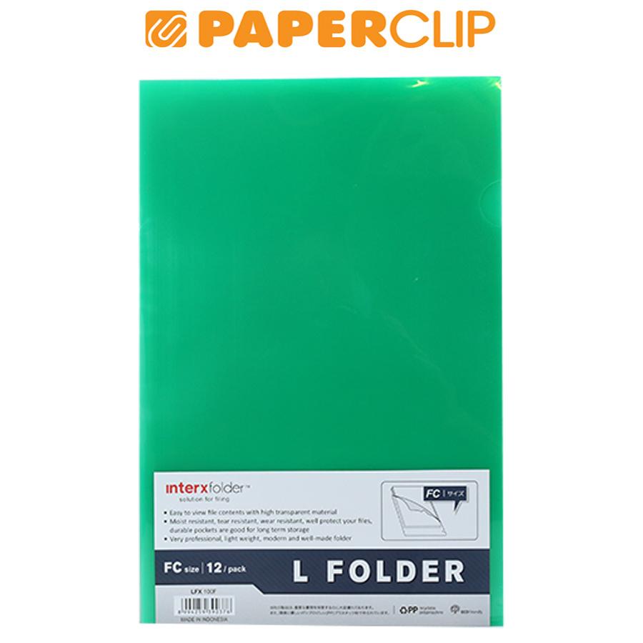 

CLEAR SLEEVES INTERX FC LFX100F 12S GREEN