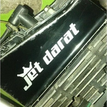 STIKER MOTOR RX KING STIKER CUTTING LOGO JET DARAT PARIASI MOTOR HELM KREN KEKINIAN COD STIKER ANTI AIR VIRAL