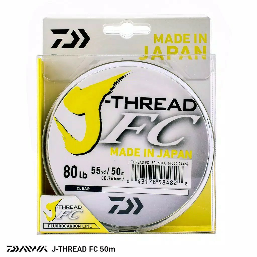 SENAR DAIWA J-THREAD FLUOROCARBON 10LB,20LB,40LB,8LB,16LB
