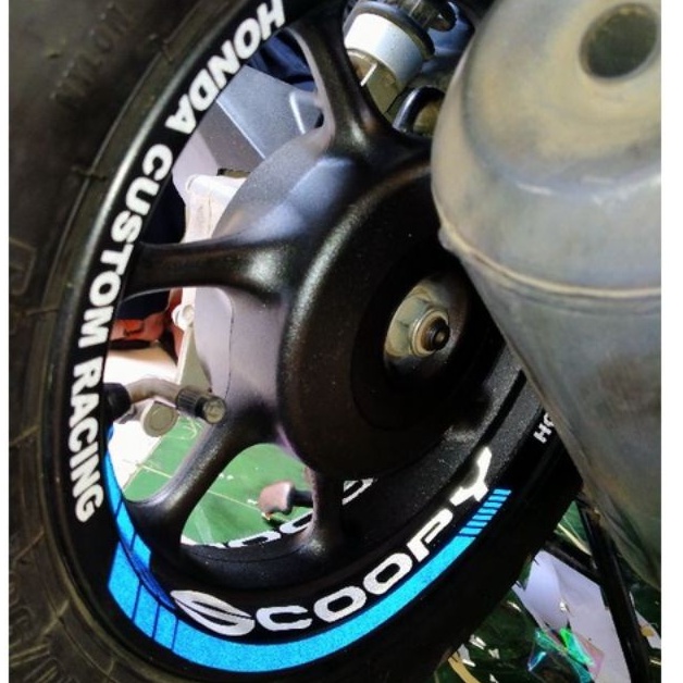 Stiker motor Velg Scoopy R12/ Stiker Velg Scoopy Ring 12" / Stiker Resing Scoopy New Tahun 2017-2021