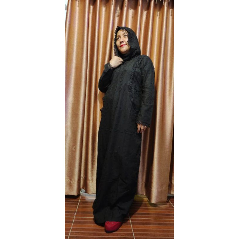 Gamis Hodie Nagita Khusus Hitam