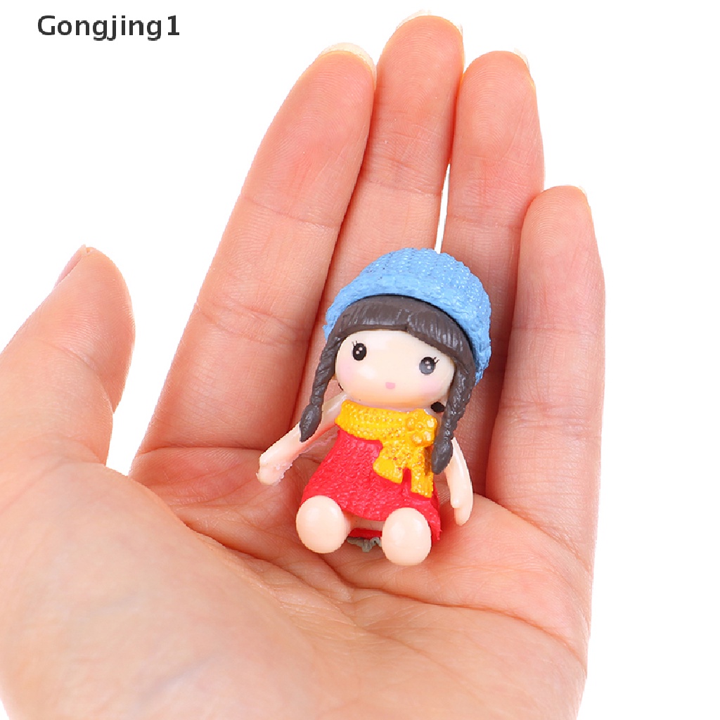 Gongjing1 4Pcs / Set Mainan Miniatur Gadis Cantik Untuk Dekorasi Taman / Bonsai