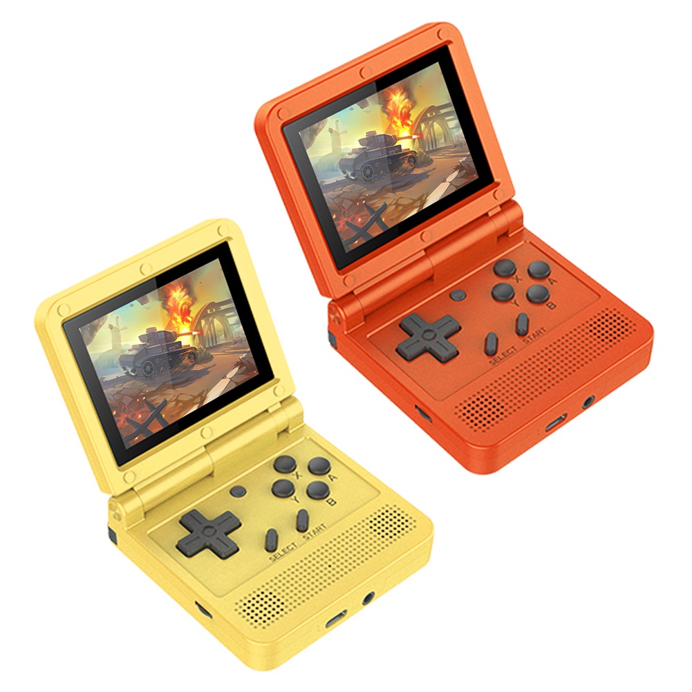 POWKIDDY V90 Retro Flip Handheld Game Console Compact 3.0 Inch IPS Dual Speaker