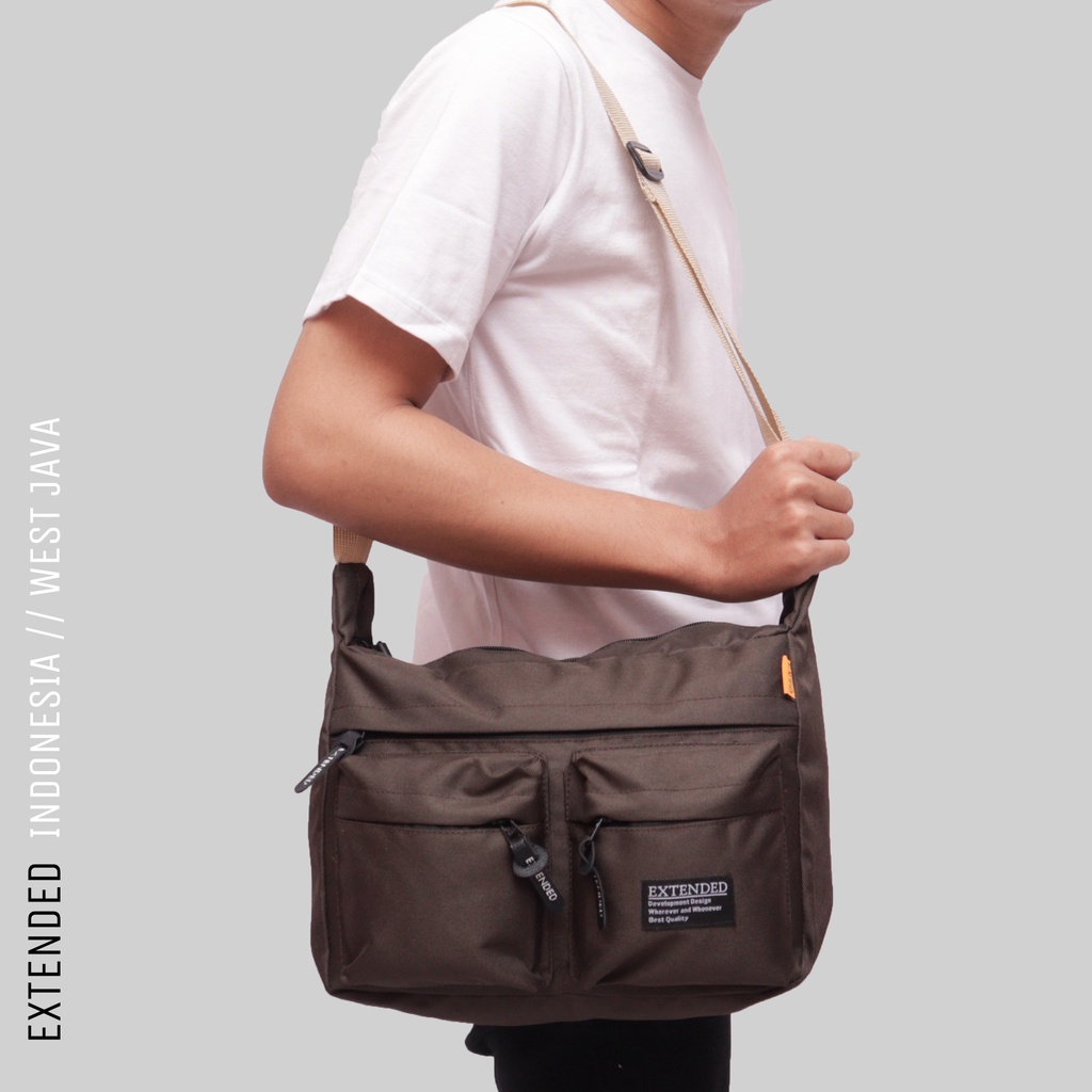 Tas Selempang Pria Slingbag Pouch Pria Premium Extended Arrow