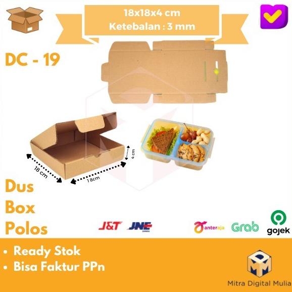 

Kardus Dus Polos DC-19 Diecut 18 x 18 x 4 Box Makanan / Hampers