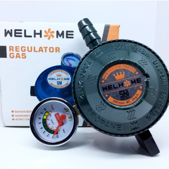 Kepala Gas Welhome WG-118 / WG - 138 Regulator Gas SNI