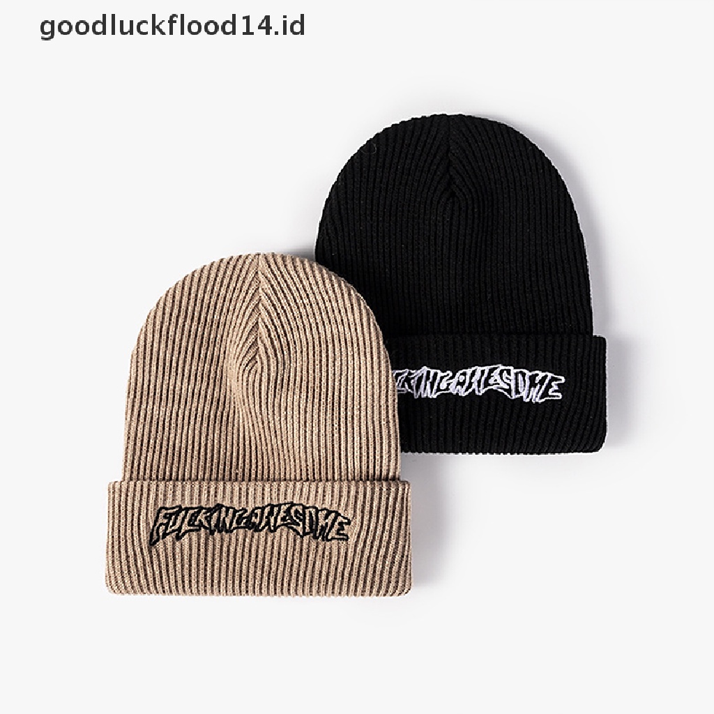 [OOID] Fashion Fucking Awesome Winter Hip-hop Knitted Beanie Casual Hat Warm Unisex Cap ID