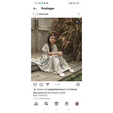 dress anak aleza label