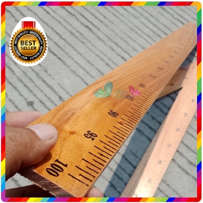 Penggaris Kayu 100 Cm Penggaris Mistar 1 Meter Penggaris Papan Tulis Kayu Panjang 100 Cm