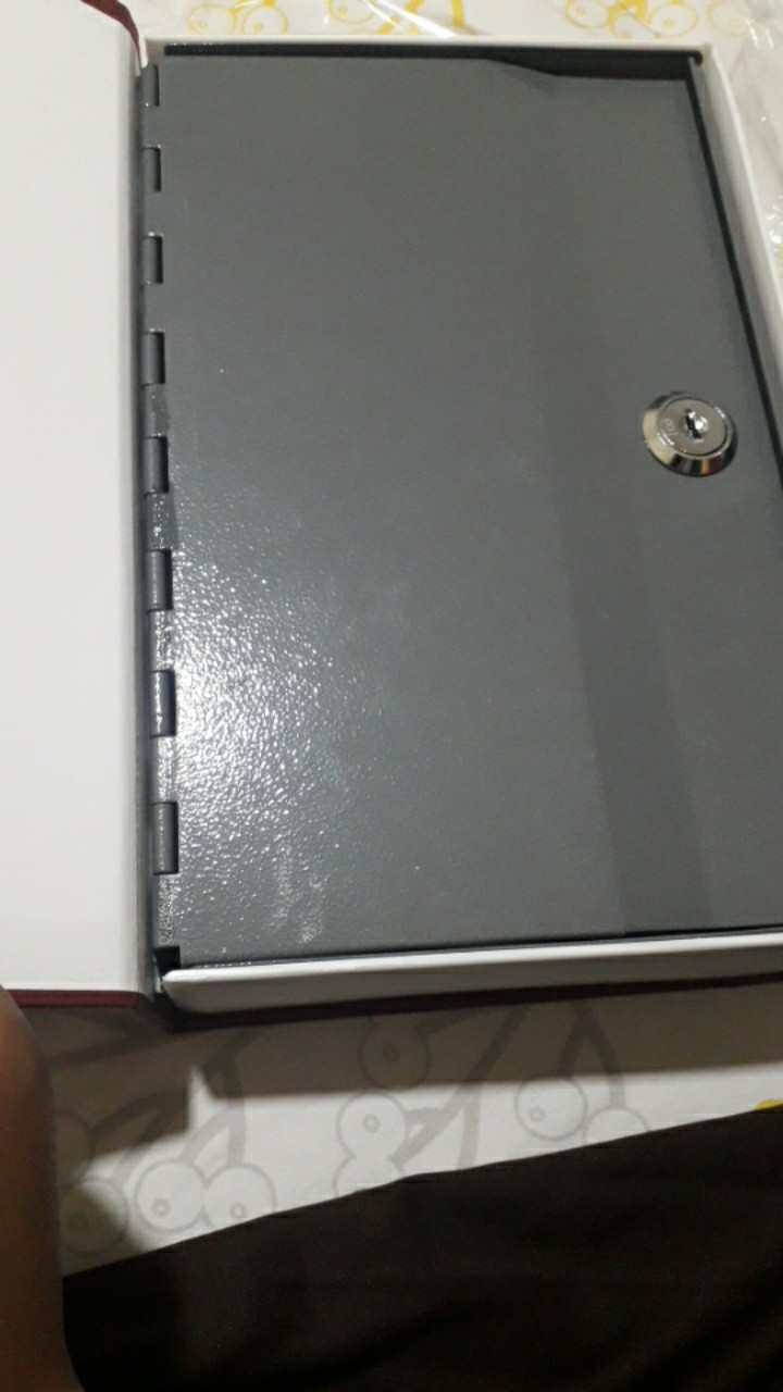 Brankas Mini Kotak Rahasia Unik Buku Brangkas Bentuk Buku Bamus Ukuran M  Warna Merah G808