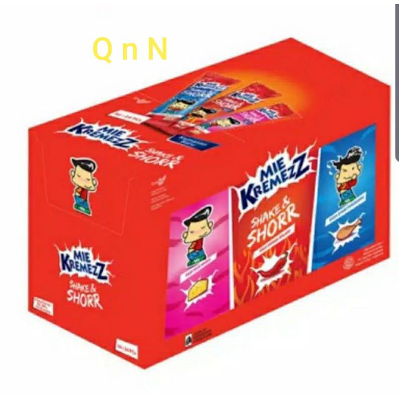 

Mie Kremezz shake & shor 1 box isi 24+2pcs